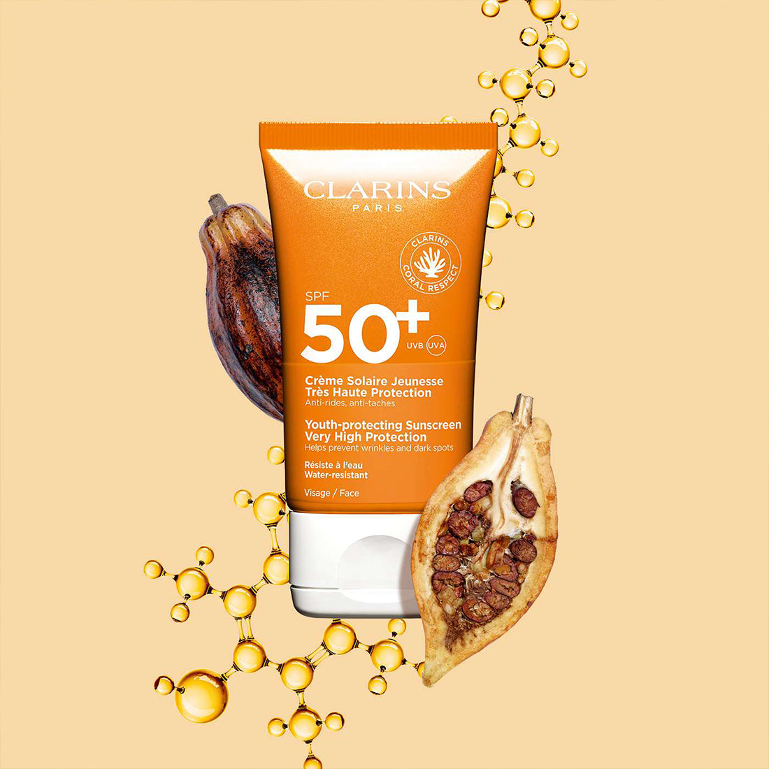 Creme Solaire Jeunesse Haute Protection Crema Solare Viso SPF 50+ 50 ML_CLA80104576_Clarins-2
