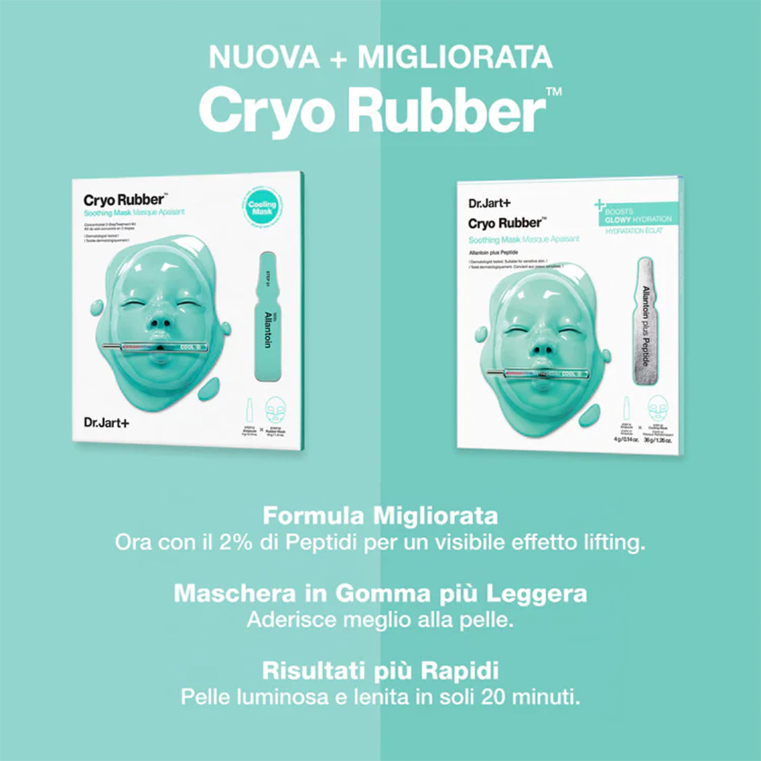 Cryo Rubber Soothing Mask Maschera Lenitiva viso_JARH5PS01R_DR. JART-2