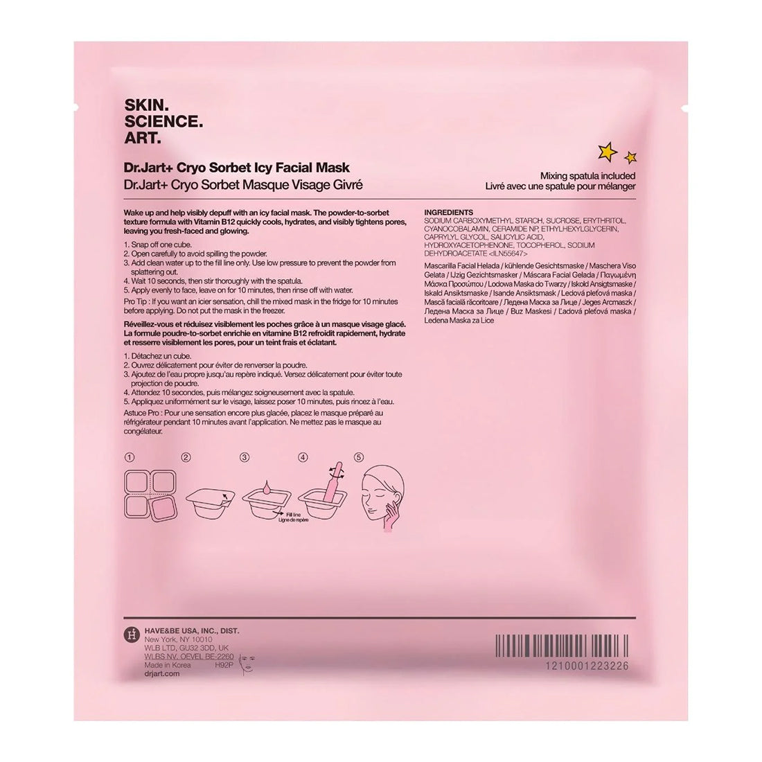 Cryo Sorbet Icy Facial Mask_JARH92P014_DR. JART-2