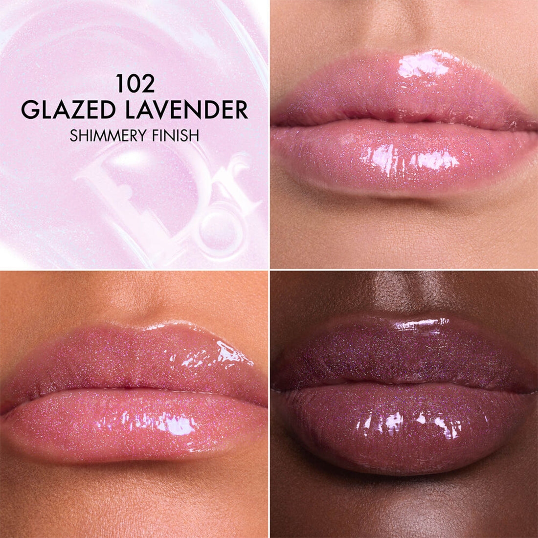 Dior Addict Lip Glow Butter Trattamento labbra brillante, peptide + ceramide 102 Glazed Lavandet_CDCE0589_Dior-3