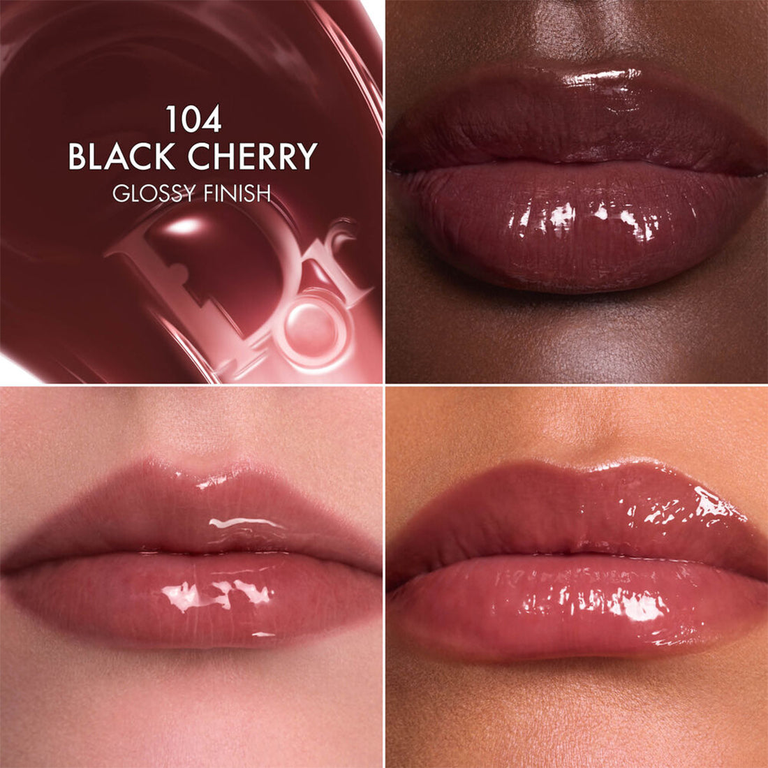 Dior Addict Lip Glow Butter Trattamento labbra brillante, peptide + ceramide 104 Black Cherry_CDCE0591_Dior-3
