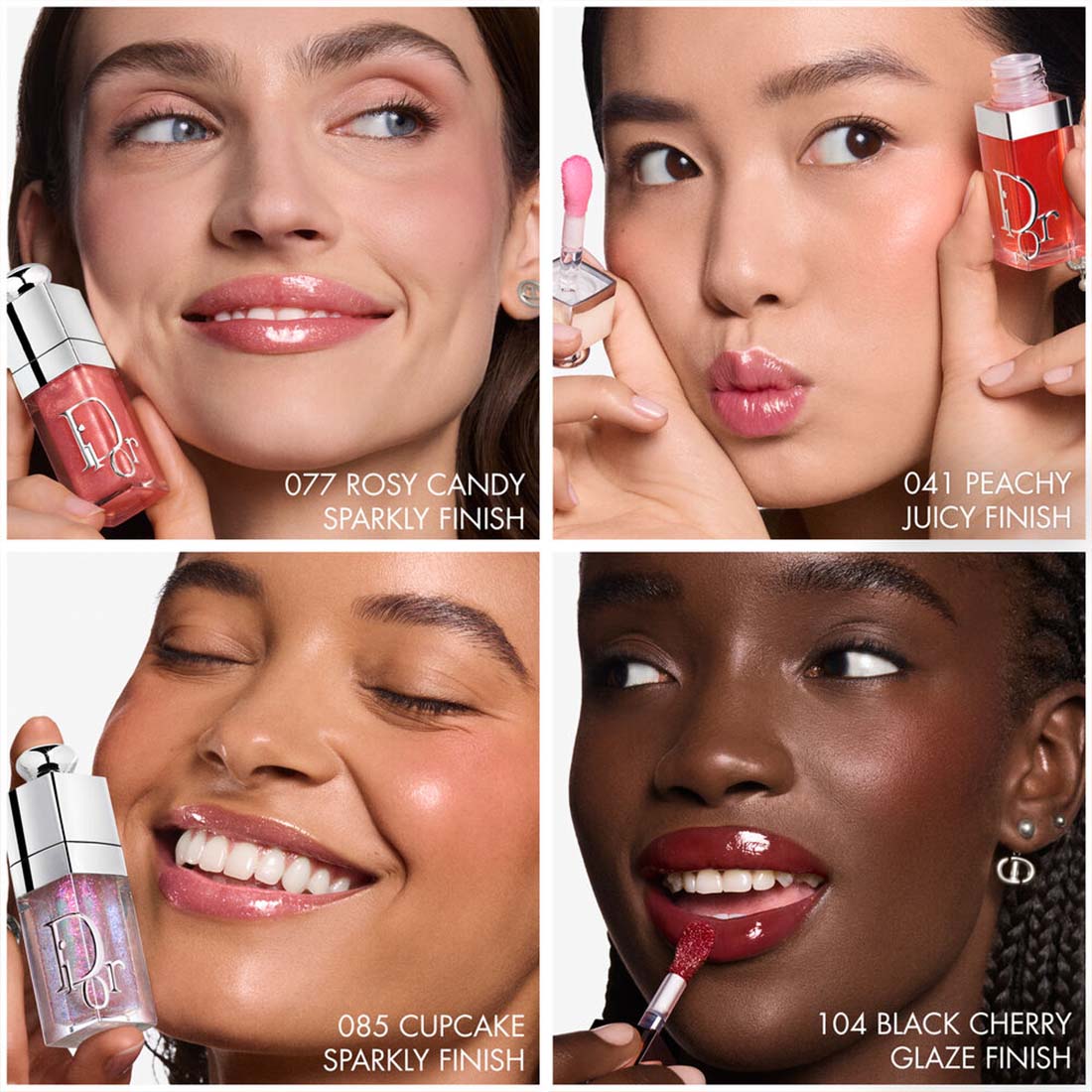 Dior Addict Lip Glow Oil Olio labbra idratante 24 ore – 3 finish ultra-brillanti 077 Rosy Candy_CDE000001060_Dior-2