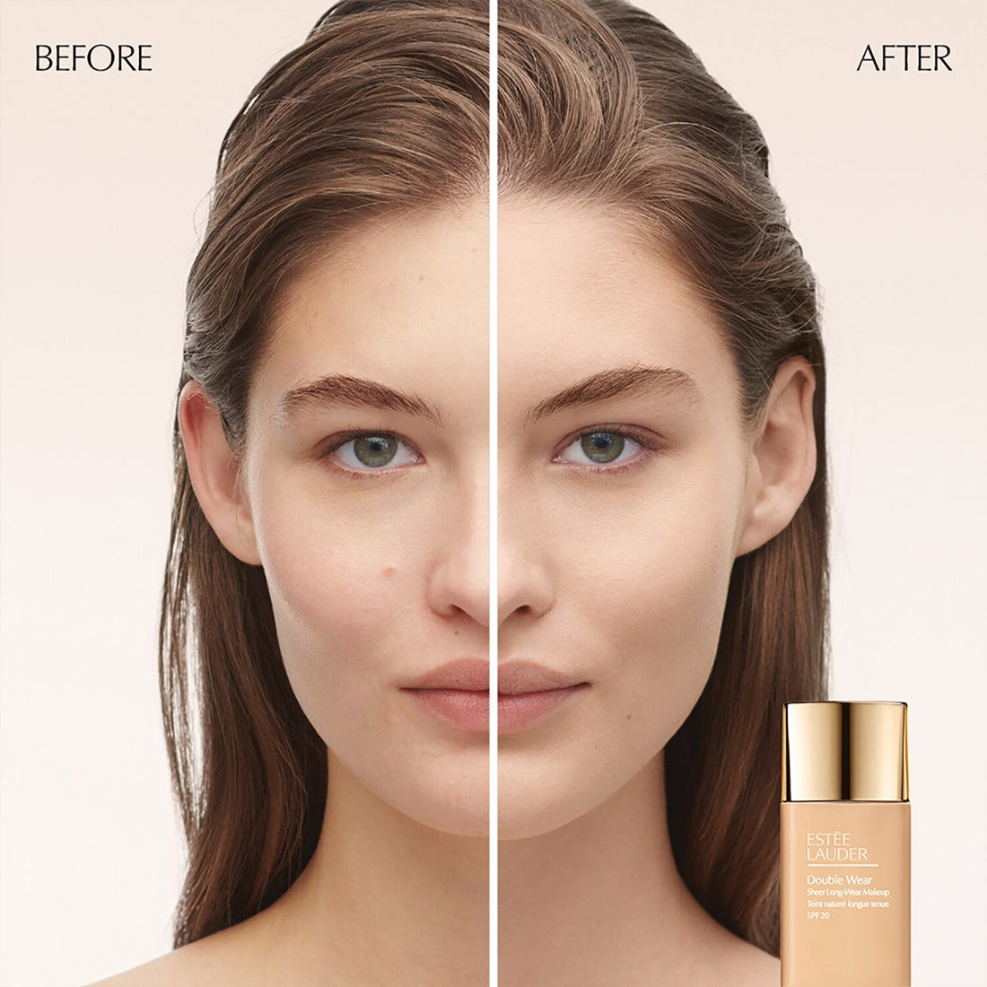 Double Wear Sheer Long Wear Matte Fondotinta Lunga Tenuta SPF 20 1N2 Ecru_ESTPMAG160000_Estee Lauder-5