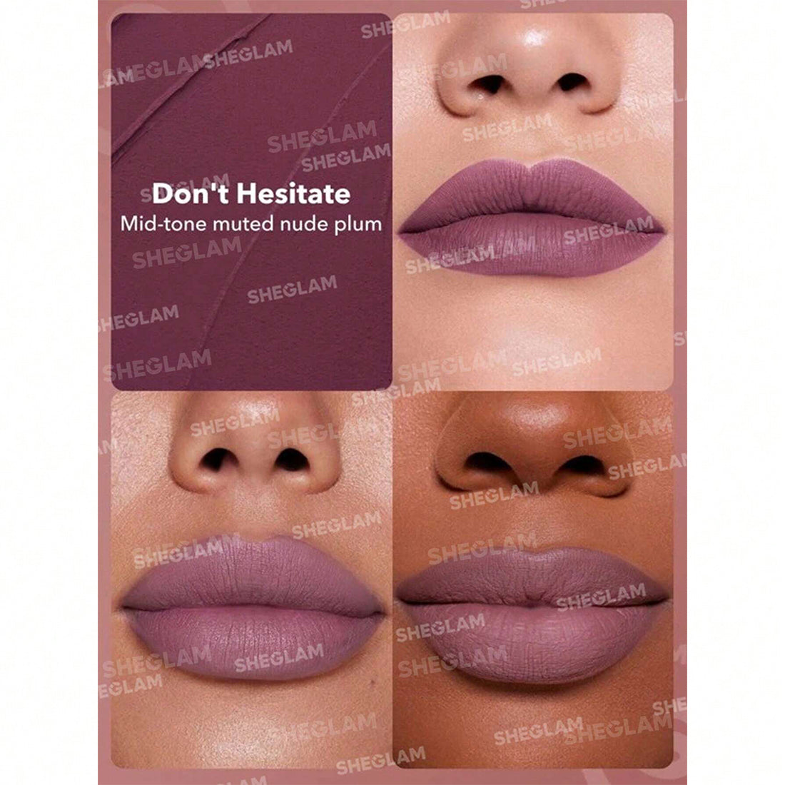 Dynamatte Boom Long Lasting Matte Lipstick Don't Hesitate_SHE033_SHEGLAM-2