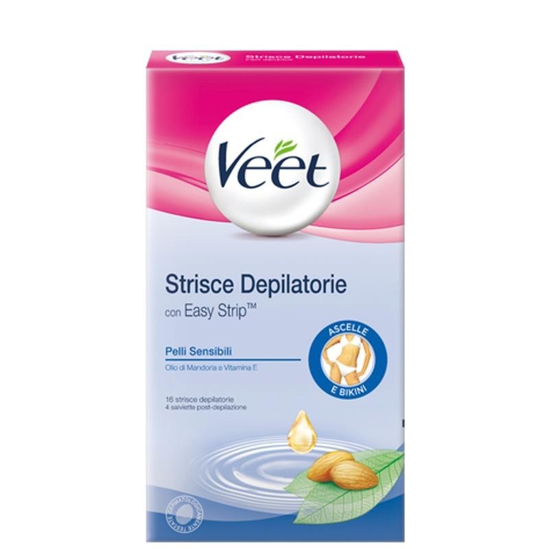 Easy Strip Strisce Depilatorie Ascelle E Bikini 16 PZ_VEE43476_Veet