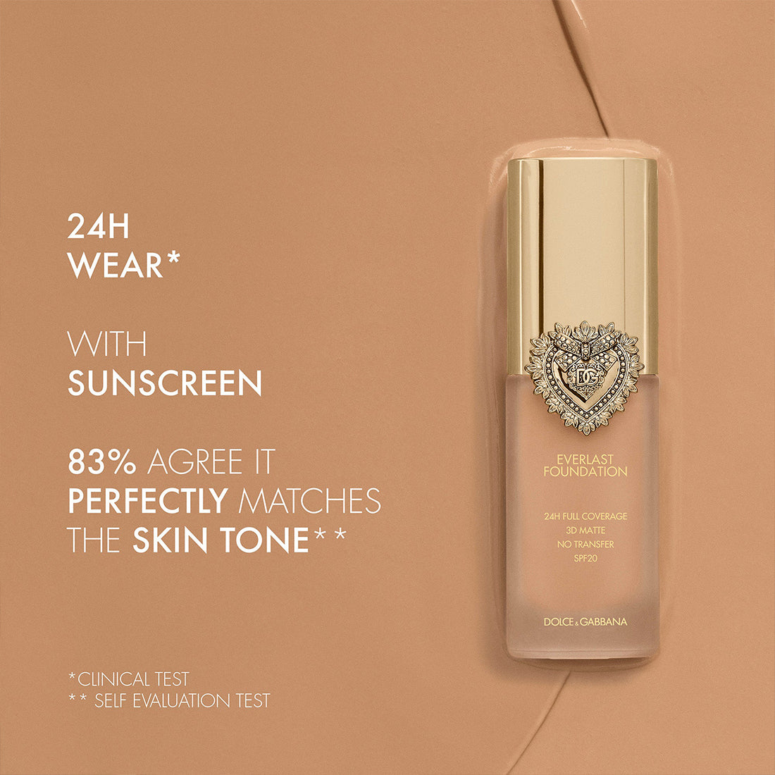 Everlast Matte Foundation Fondotinta Alta Coprenza Effetto Opaco SPF 20 10N Light Medium_DOLP3DV1010_Dolce&Gabbana-5