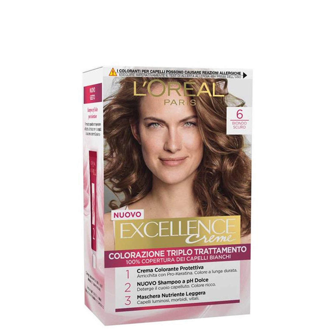 Excellence Creme Colorazione Triplo Trattamento 6 Biondo Scuro_EXC80537_L'Oreal