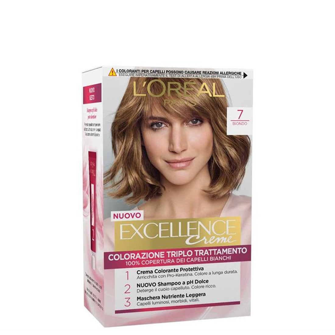 Excellence Creme Colorazione Triplo Trattamento 7 Biondo_EXC2739_L'Oreal
