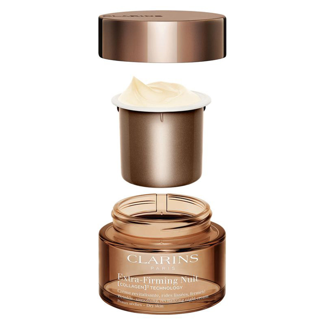 Extra Firming Nuit Collagen Technology Refill Ricarica Crema Notte Tonificante Pelli Secche 50 ML_CLA80110143_Clarins-2
