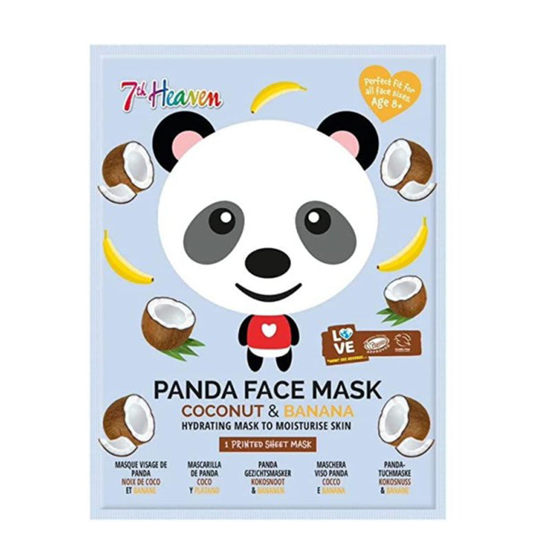 FACE MASK PANDA MASCHERA COCCO E BANANA_HEA40AM02_7St HEAVEN