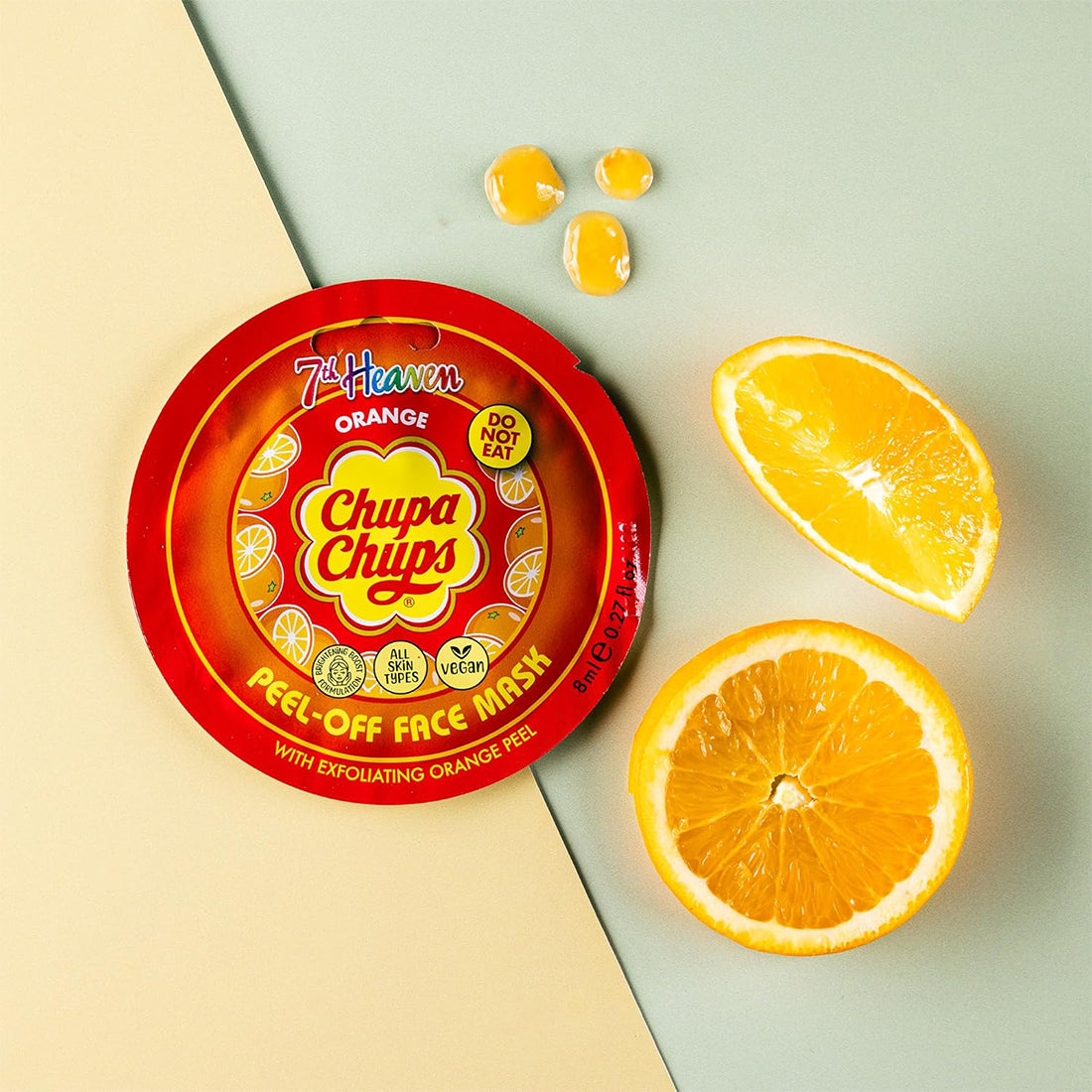 Face Mask Chupa Chups Orange Maschera Viso_HEAFG7H0074A_7St HEAVEN-2
