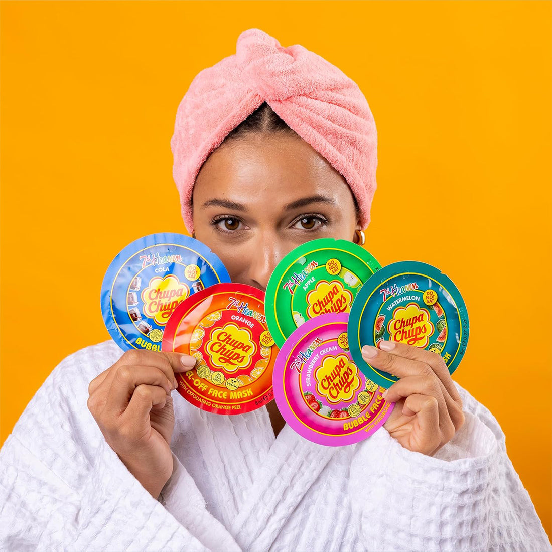 Face Mask Chupa Chups Strawberry Cream Maschera Viso_HEAFG7H0075A_7St HEAVEN-5