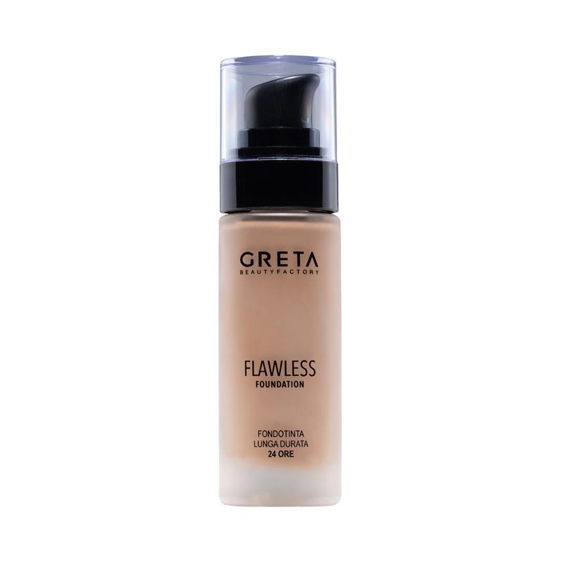 Fawless Foundation Fondotinta Lunga Tenuta 24 Ore 25 Almond_GRE0094_Greta