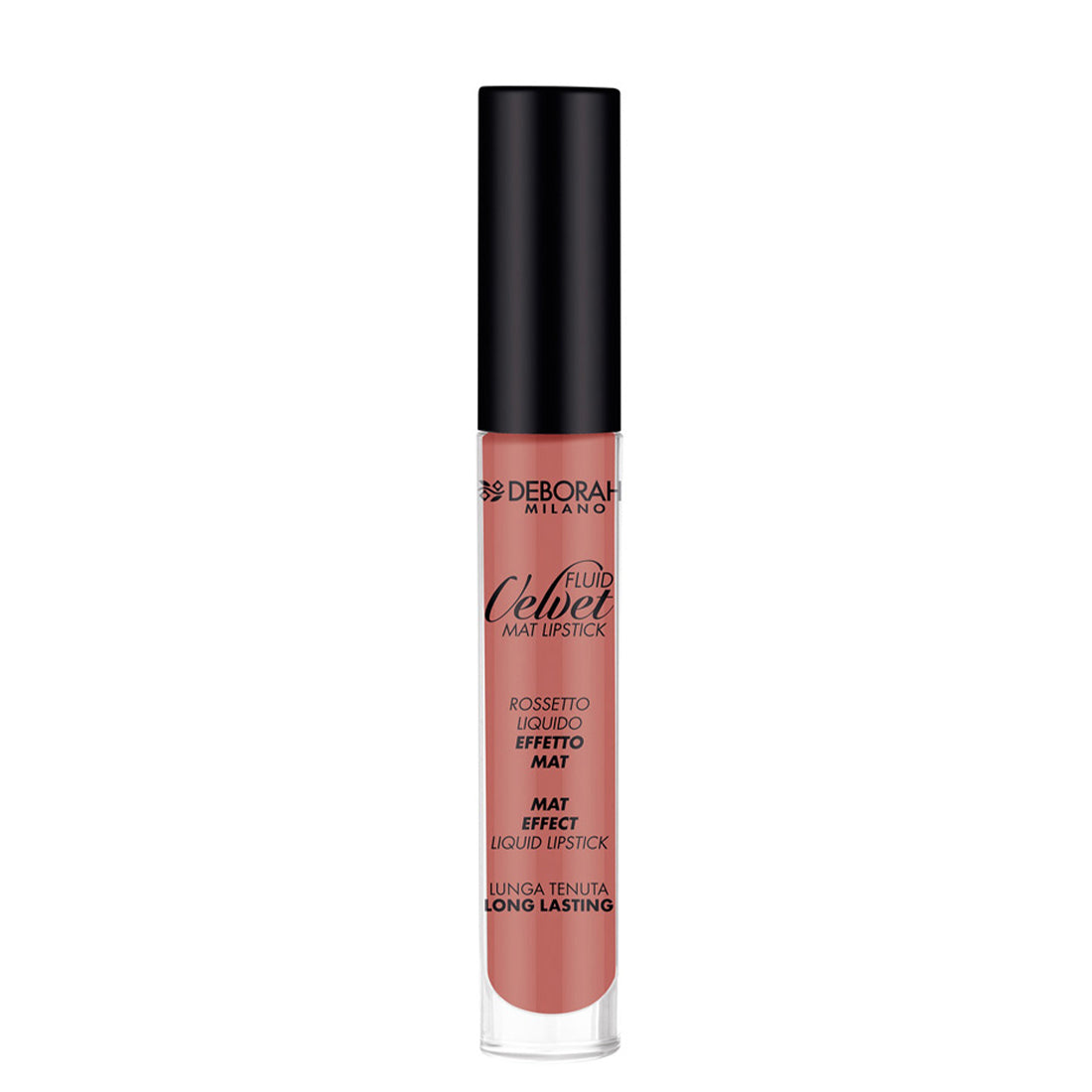 Fluid Velvet Mat Lipstick Rossetto Liquido Effetto Mat 01 Antique Rose_DEB6743_Deborah