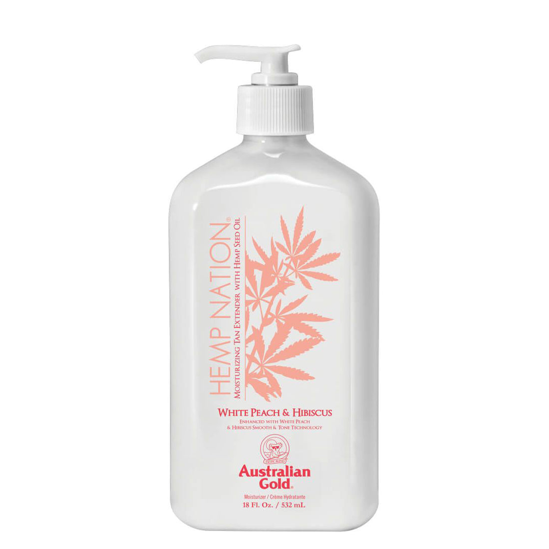 Hemp Nation White Peach & Hibiscus Idratante Quotidiano 535 ML_AUSAGHE026_Australian Gold