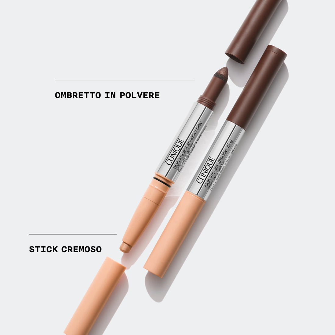 High Impact Shadow Play™ Shadow + Definer Stick 2 Ombretti Strawberries + Chocolate_CLIVATM03_Clinique-4