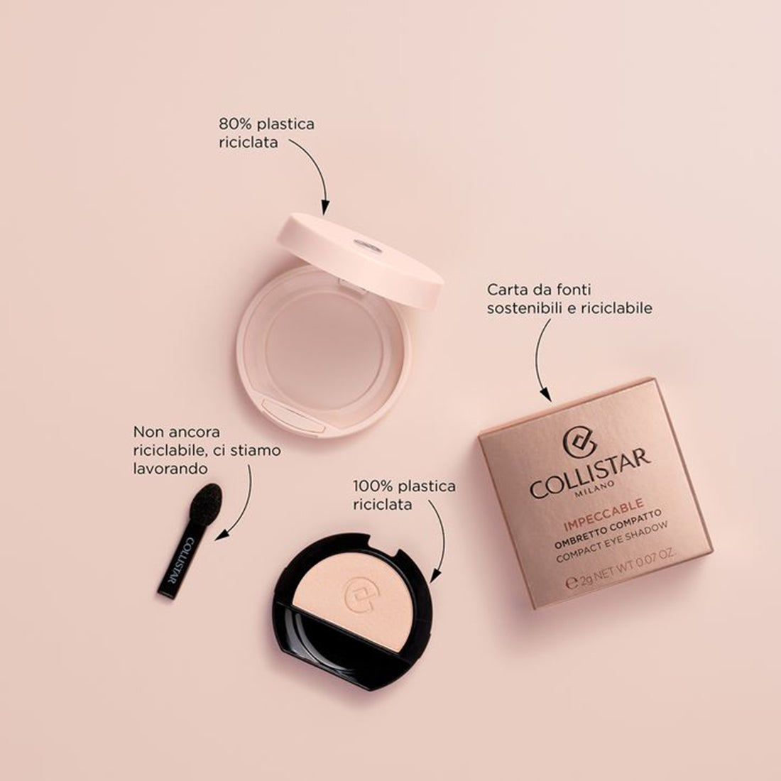 Impeccabile Ombretto Compatto 110 Cinnamon matte_COL18001_Collistar-2