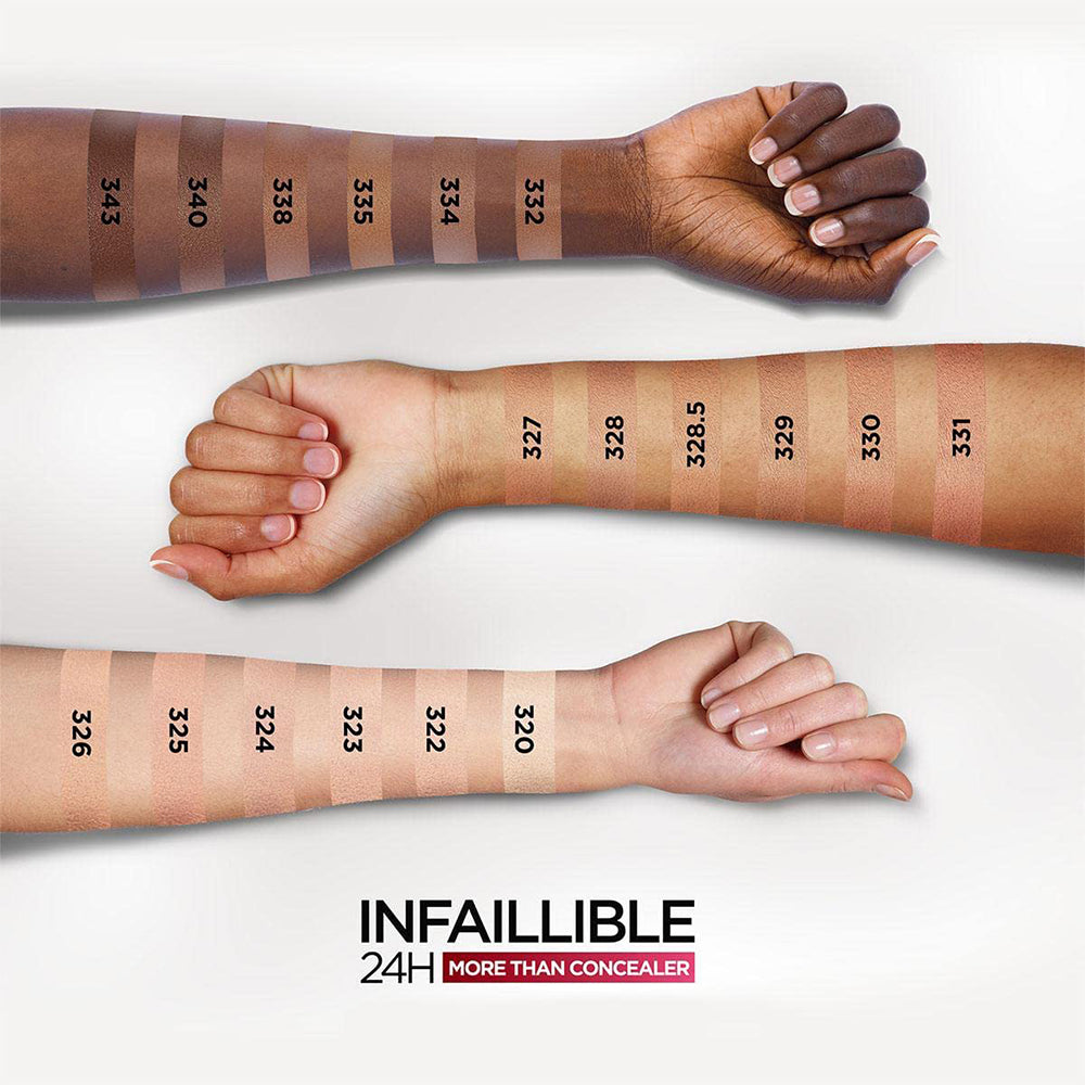 Infallible 24H More Than Concealer Correttore Anti-imperfezioni Anti-occhiaie 327 Cashmere_COR3620_L'Oreal-6