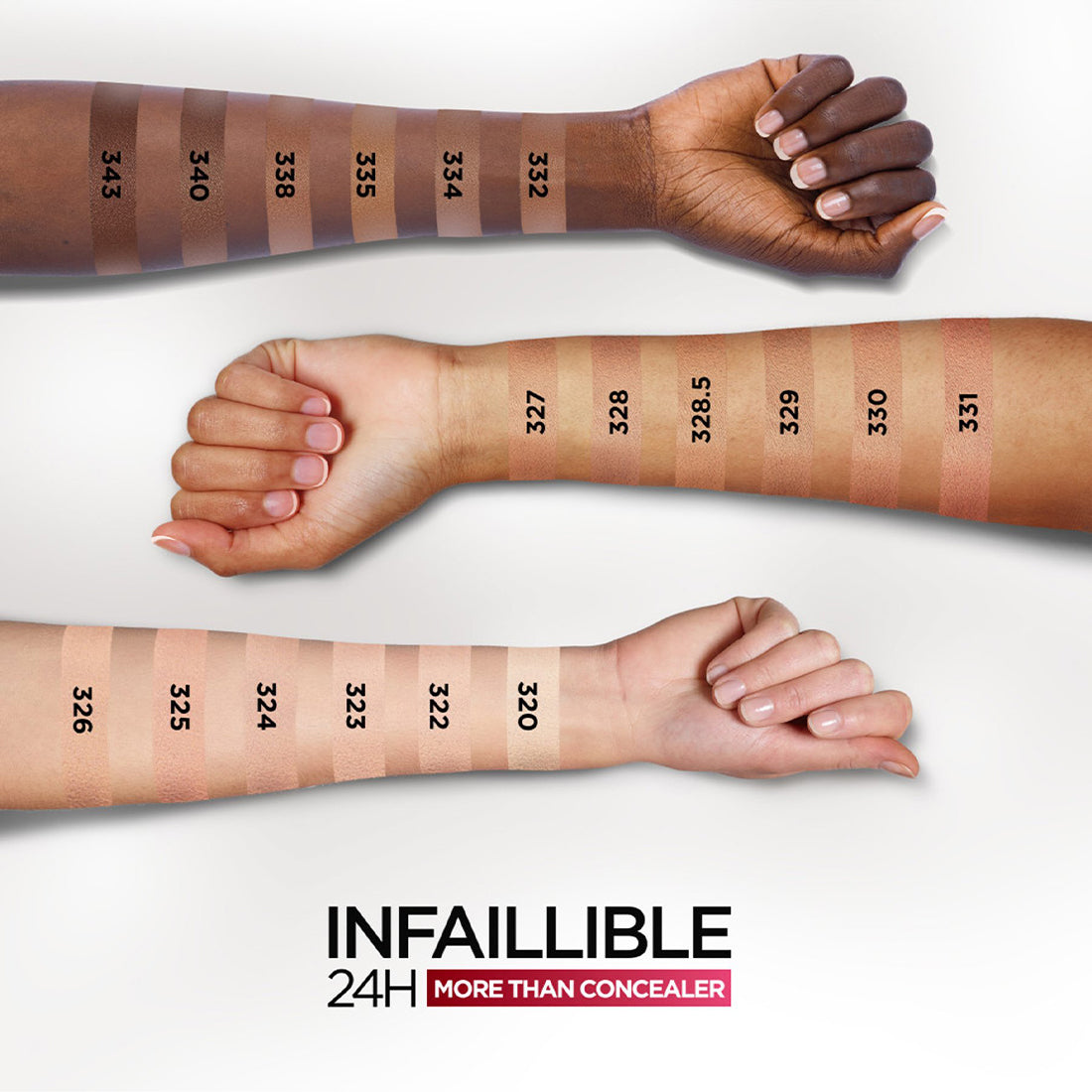 Infallible 24H More Than Concealer Correttore Anti-imperfezioni Anti-occhiaie 328 Lin_COR3637_L'Oreal-5