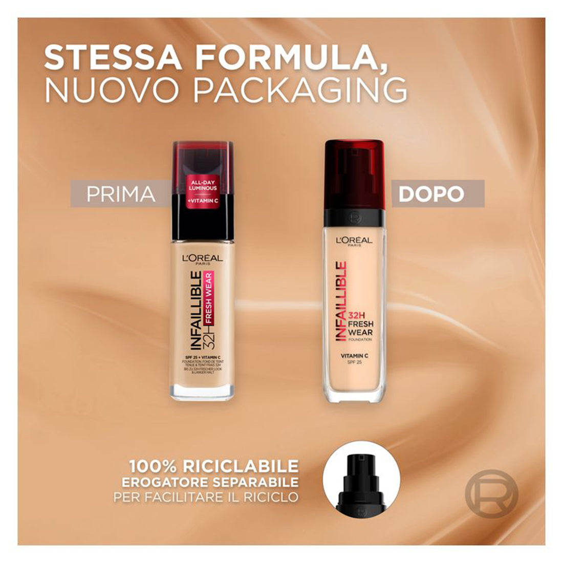 Infallible 32H Fresh Wear Fondotinta Coprente SPF 25 100 Lin Linen_COR9664100_L'Oreal-6