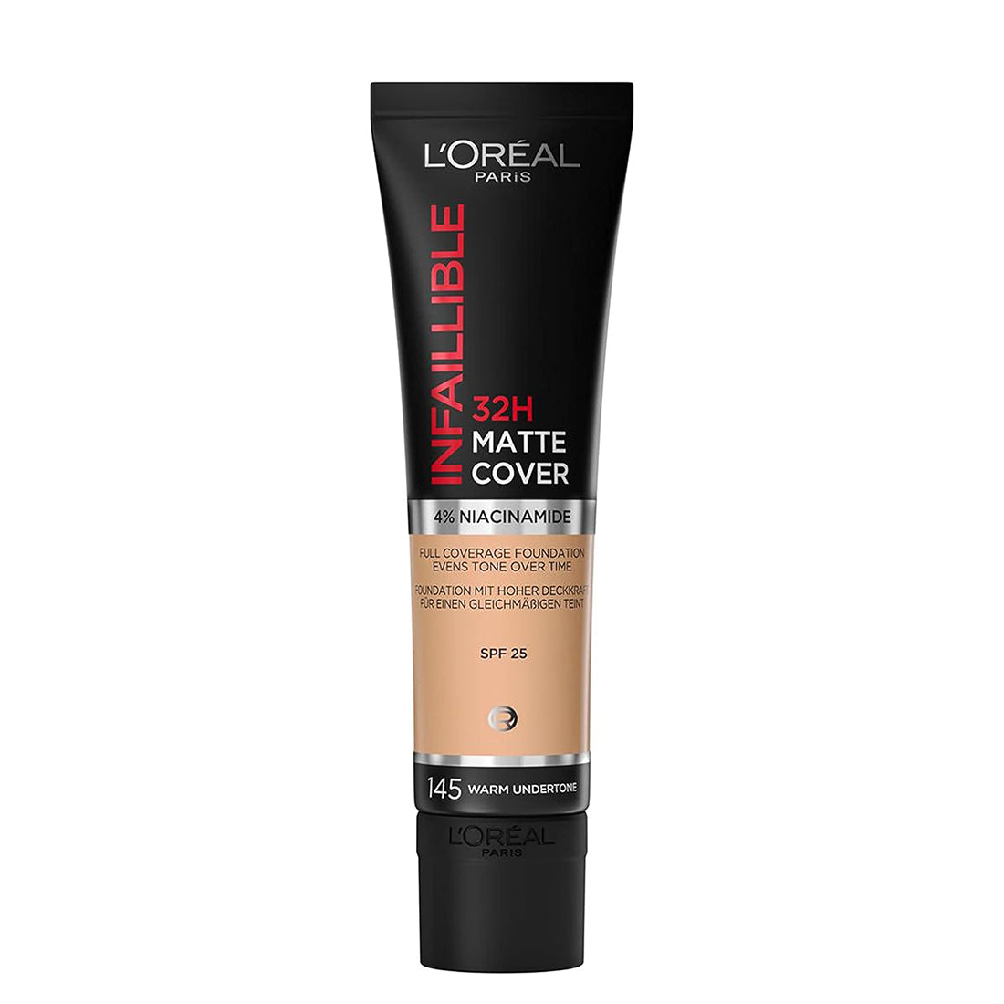 Infallible 32H Matte Cover Fondotinta Matte 145 Beige Rose_COR30177451_L'Oreal
