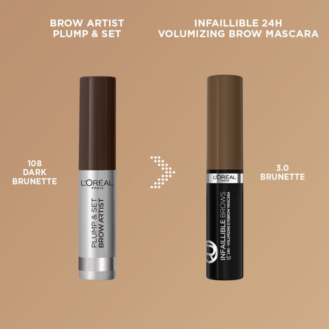 Infallible Brows Mascara Sopracciglia 108 Dark Brunette_COR981400_L'Oreal-3