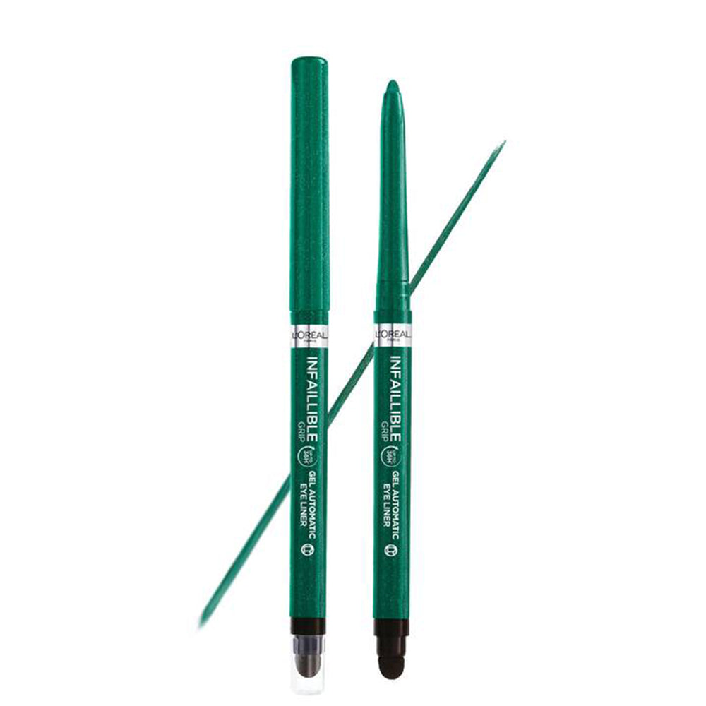 Infallible Grip Gel Automatic Liner Eyeliner  Lunga Durata Emerald Green_COR26707_L'Oreal-2
