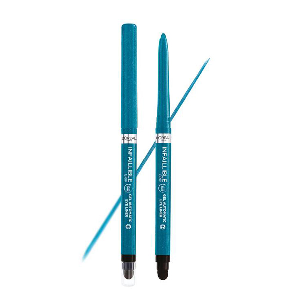 Infallible Grip Gel Automatic Liner Eyeliner  Lunga Durata Turquoise Faux Fur_COR26691_L'Oreal-2