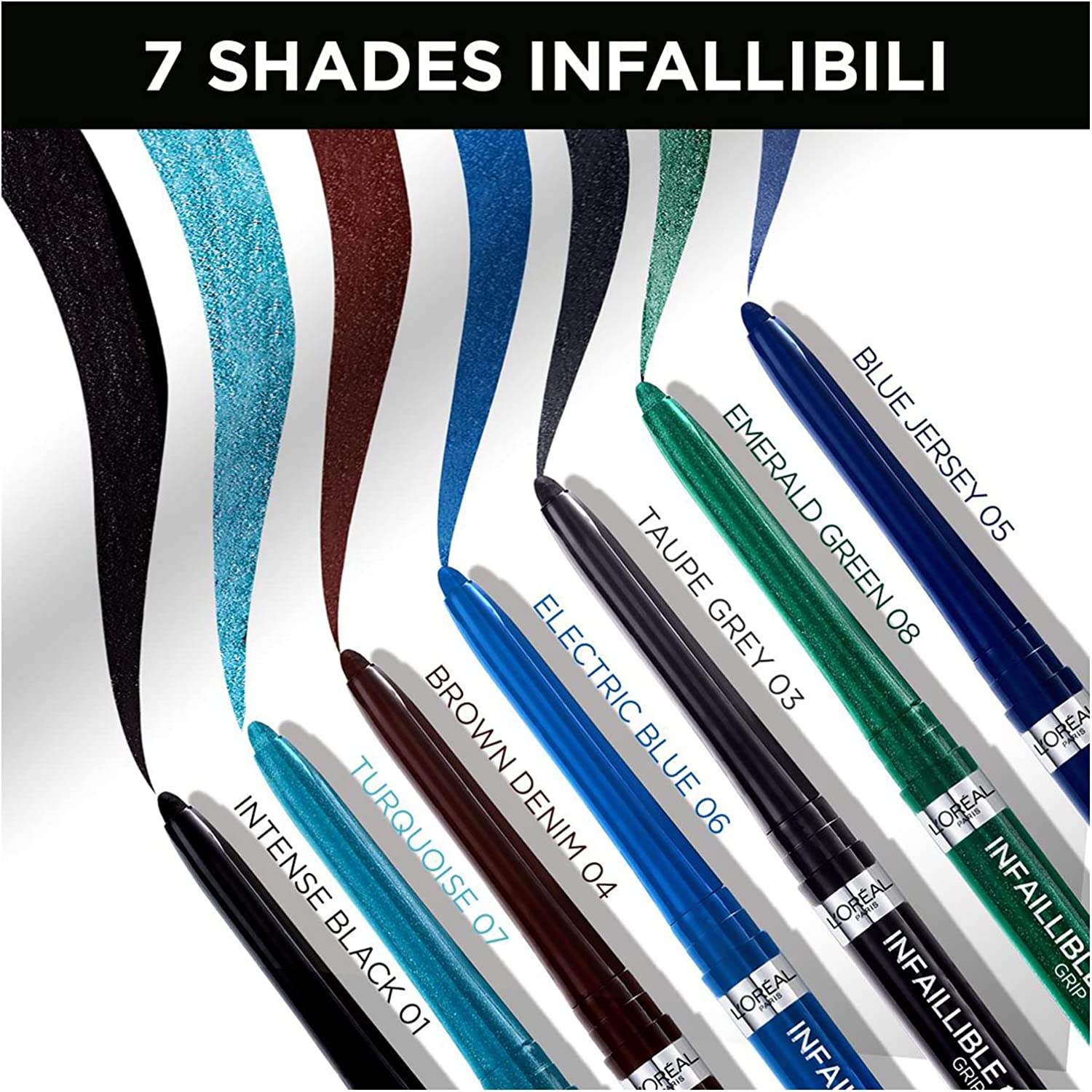 Infallible Grip Gel Automatic Liner Eyeliner  Lunga Durata Turquoise Faux Fur_COR26691_L'Oreal-6