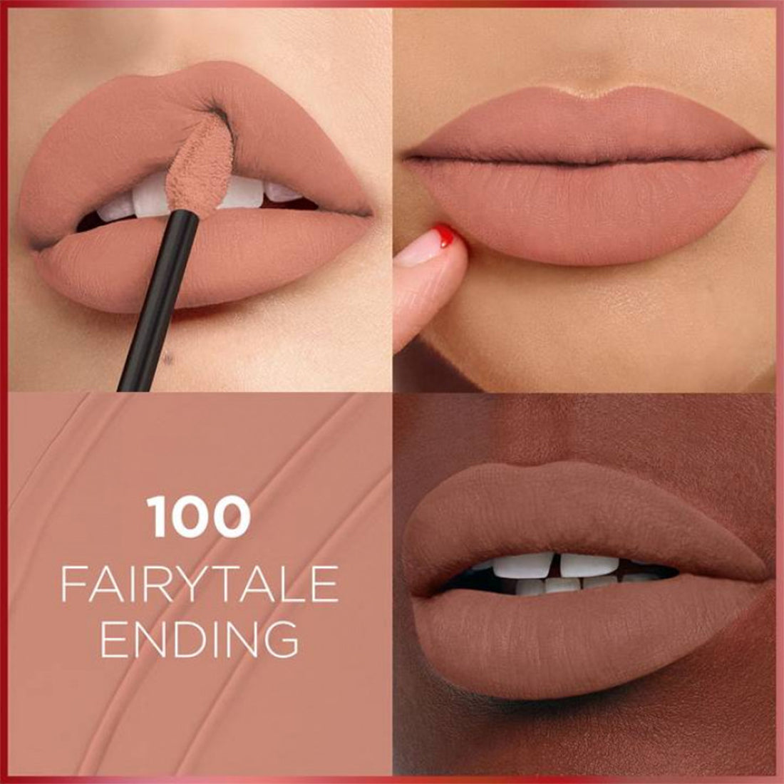 Infallible Matte Resistance Lipstick Rossetto Liquido Matte 100 Fairytale Endin_COR621000_L'Oreal-2