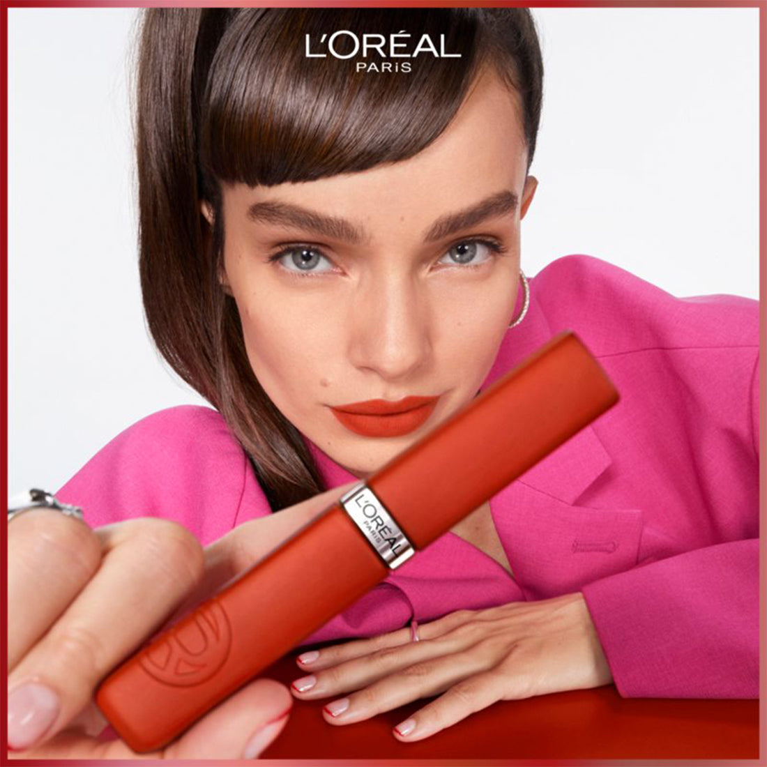 Infallible Matte Resistance Lipstick Rossetto Liquido Matte 105 Breakfast in Be_COR621100_L'Oreal-4