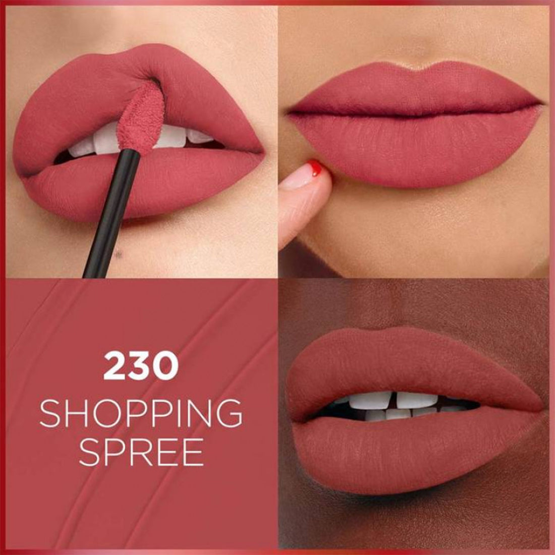 Infallible Matte Resistance Lipstick Rossetto Liquido Matte 230 Shopping Spree_COR621700_L'Oreal