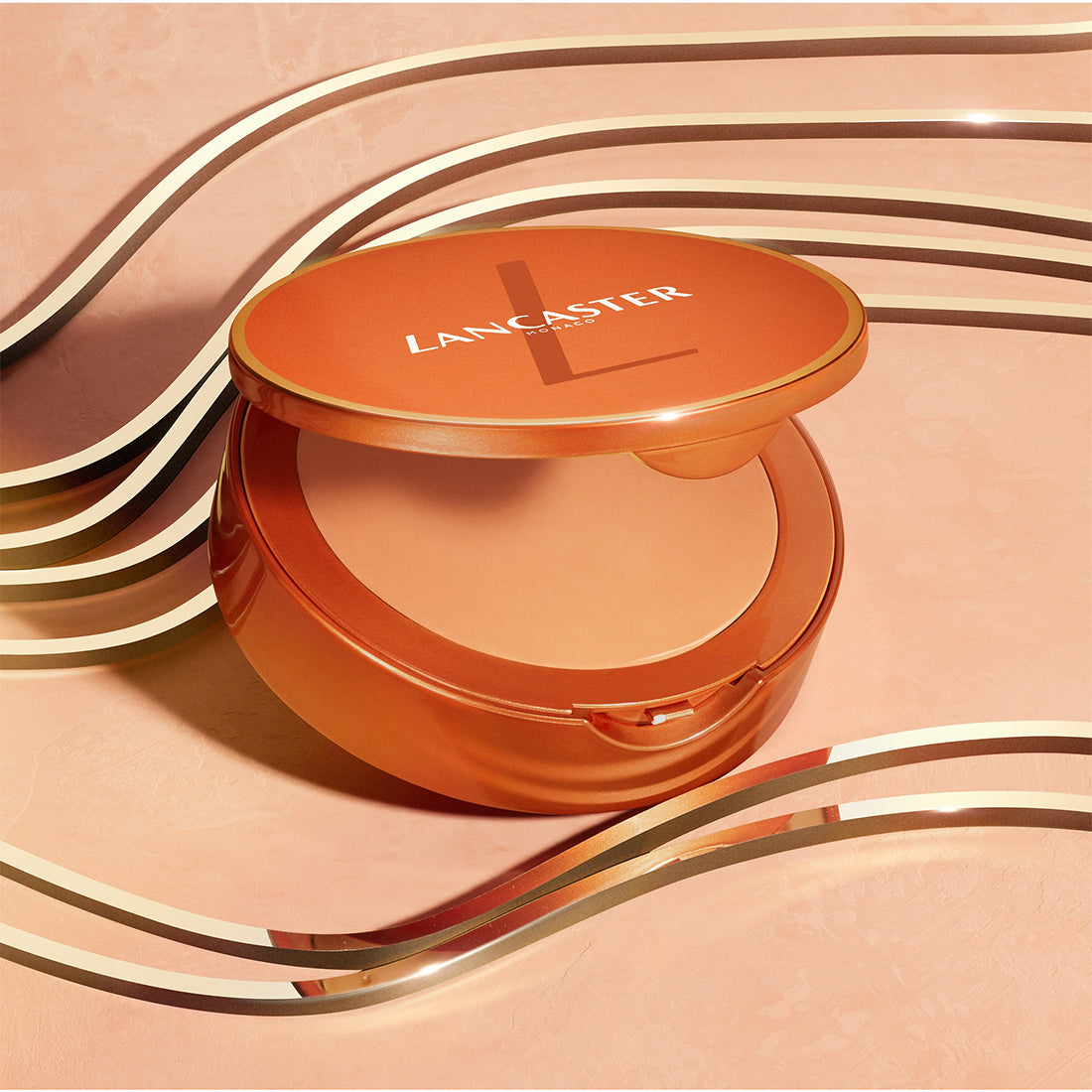 Infinite Bronze Tinted Protection Sunlight Compact Cream Crema Compatta Solare Viso SPF 50 Beige Naturale 9 GR_LAN8047_Lancaster-4