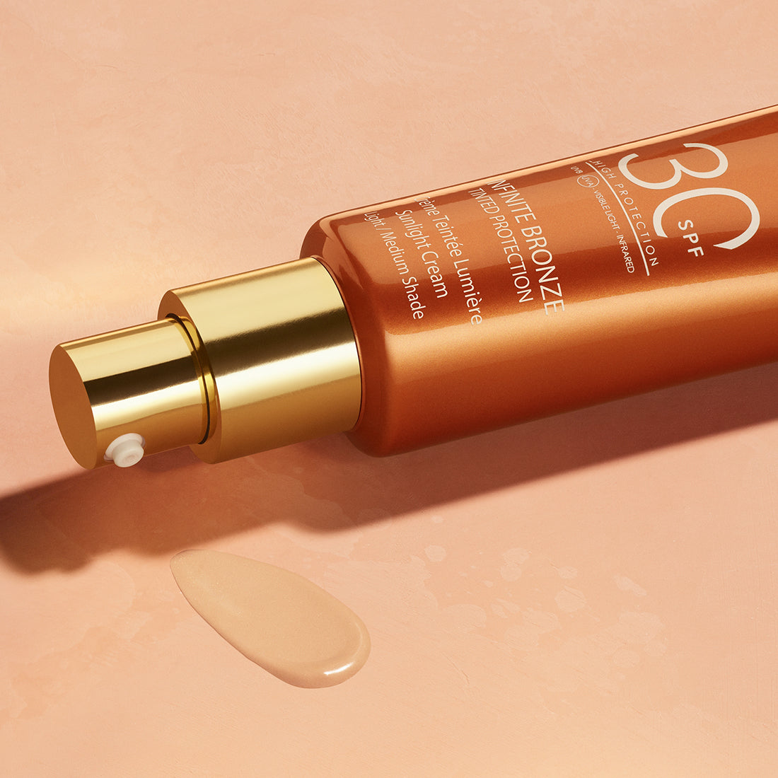 Infinite Bronze Tinted Protection Sunlight Cream Crema Solare Colorata Viso SPF 30 Light Medium_LAN7989_Lancaster-4