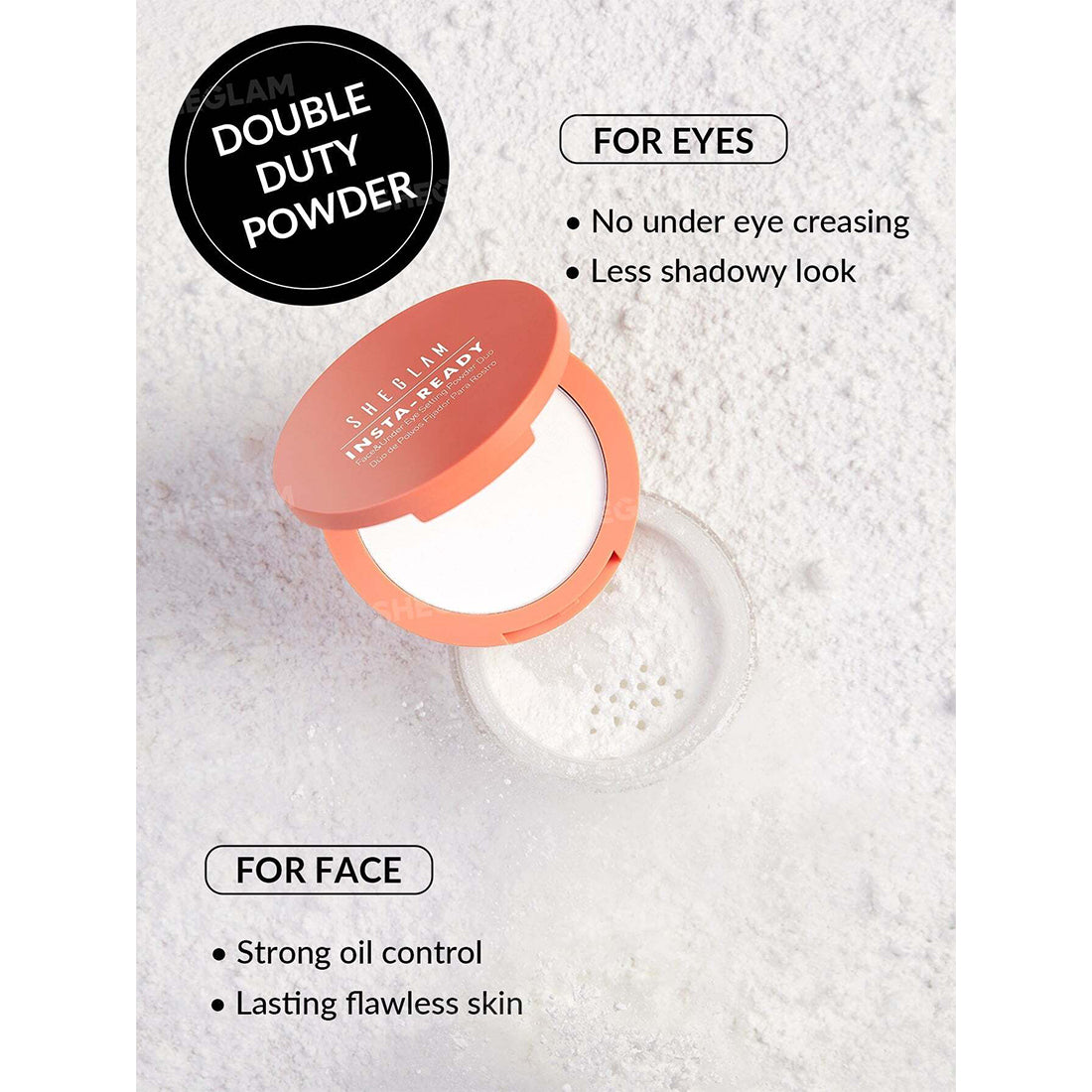 Insta Ready Face & Under Eye Setting Powder Duo Translucent_SHE063_Sheglam-2