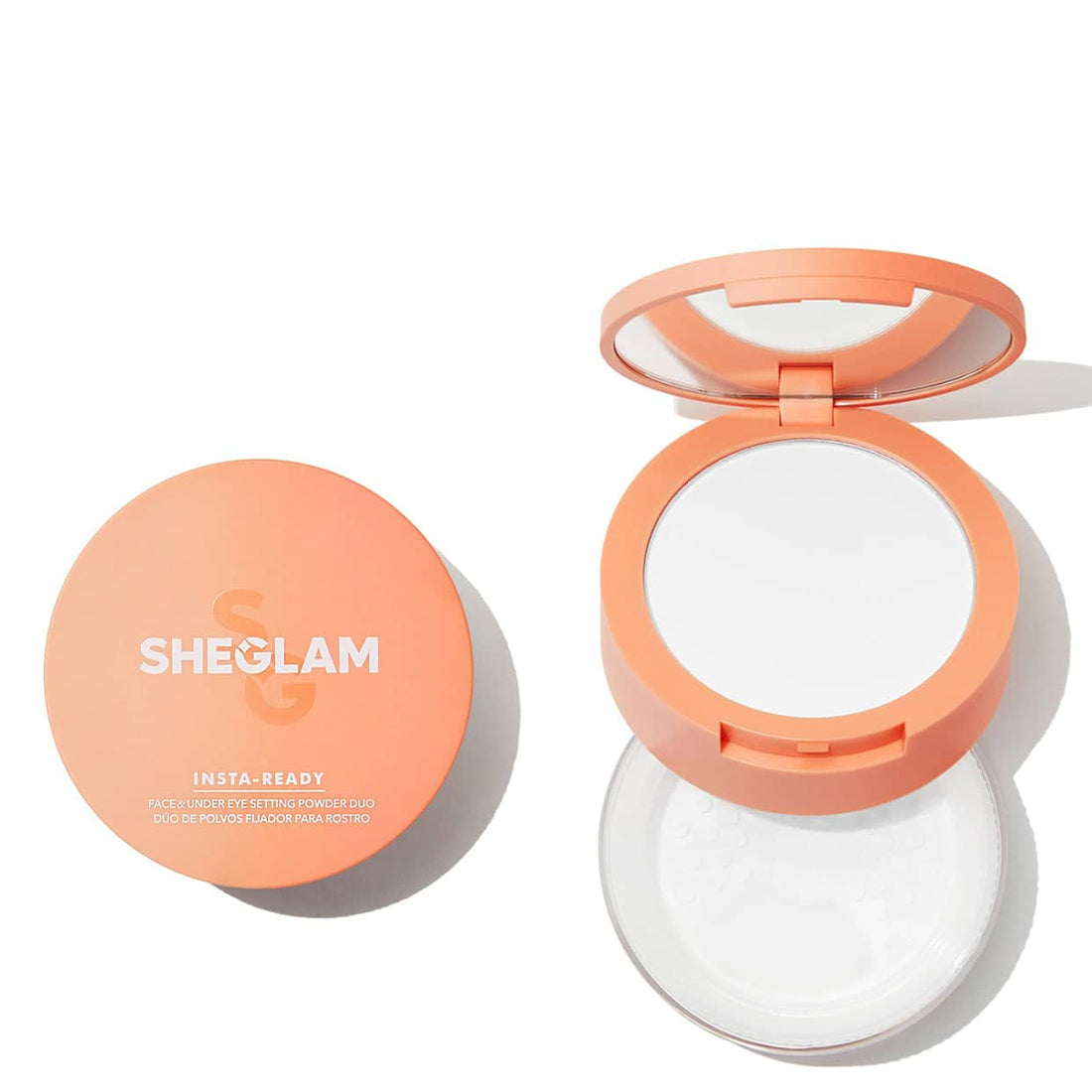 Insta Ready Face & Under Eye Setting Powder Duo Translucent_SHE063_Sheglam