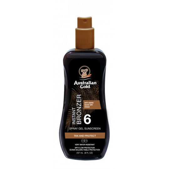 Instant Bronzer Spray Gel Protezione Solare SPF 6 237 ML_AUSA75226_Australian Gold