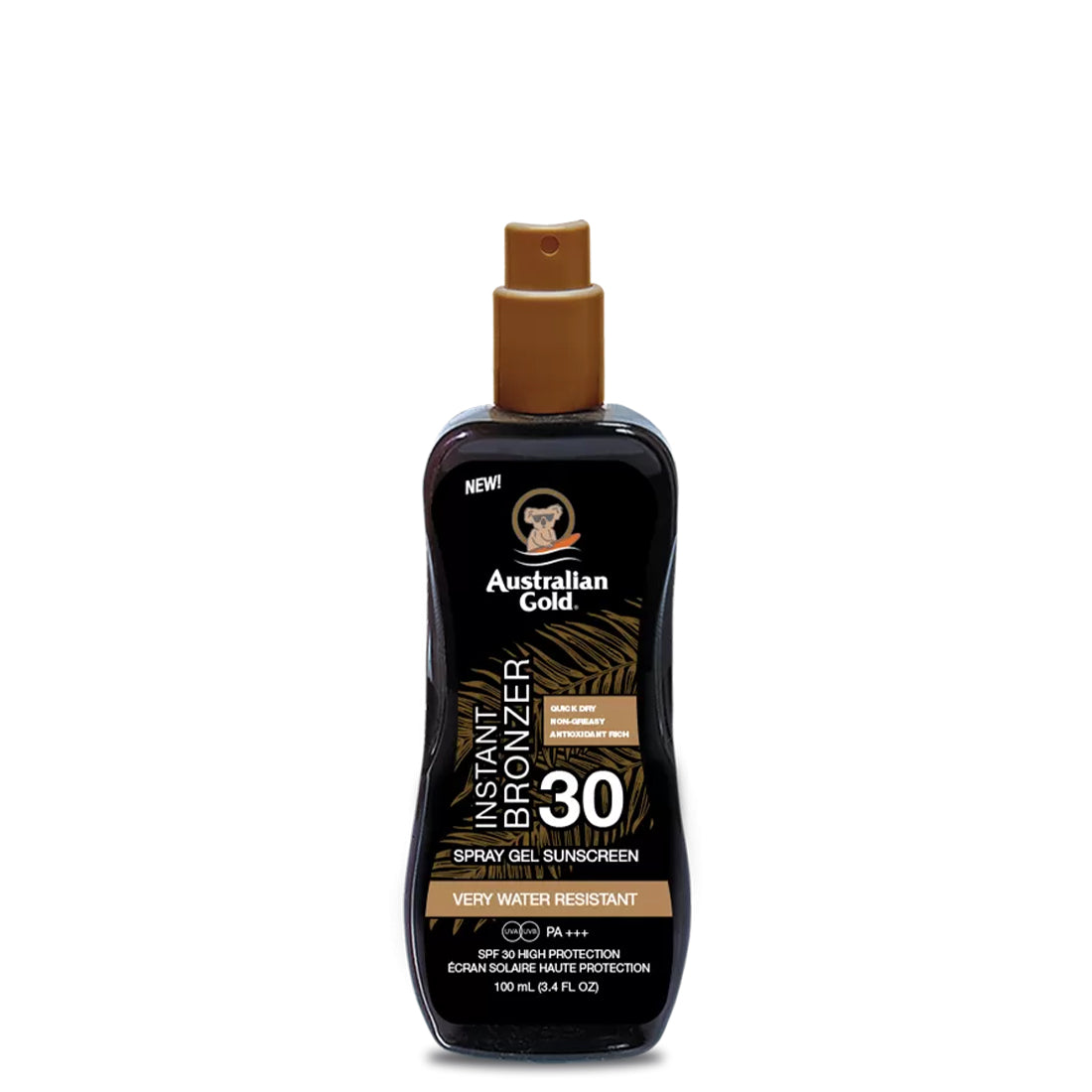 Instant Bronzer Spray Gel Sunscreen Protezione Solare Spray SPF 30 100 ML_AUSAGCF25109_Australian Gold
