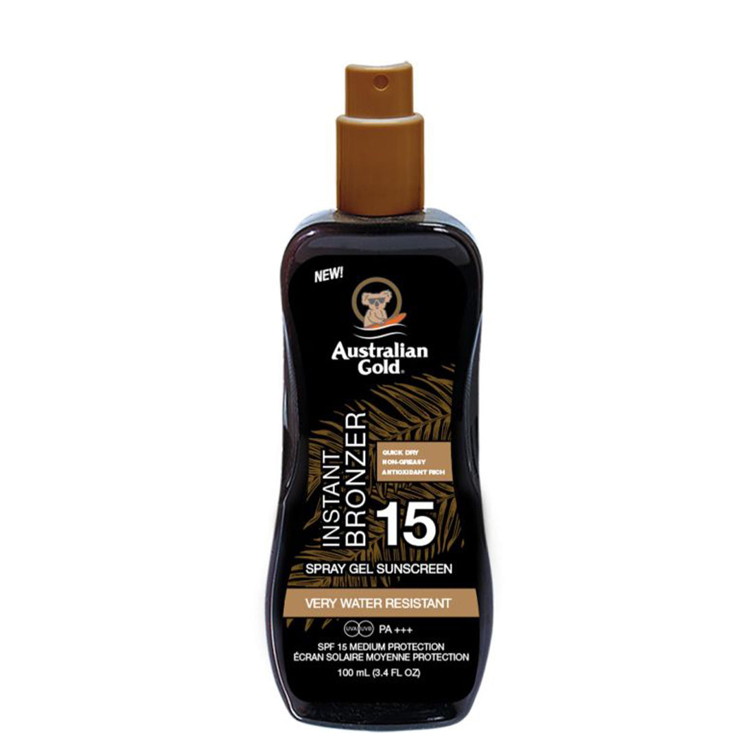 Instant Bronzer Spray Gel Sunscreen Protezione Solare Spray SPF 6 100 ML_AUSAGCF25108_Australian Gold