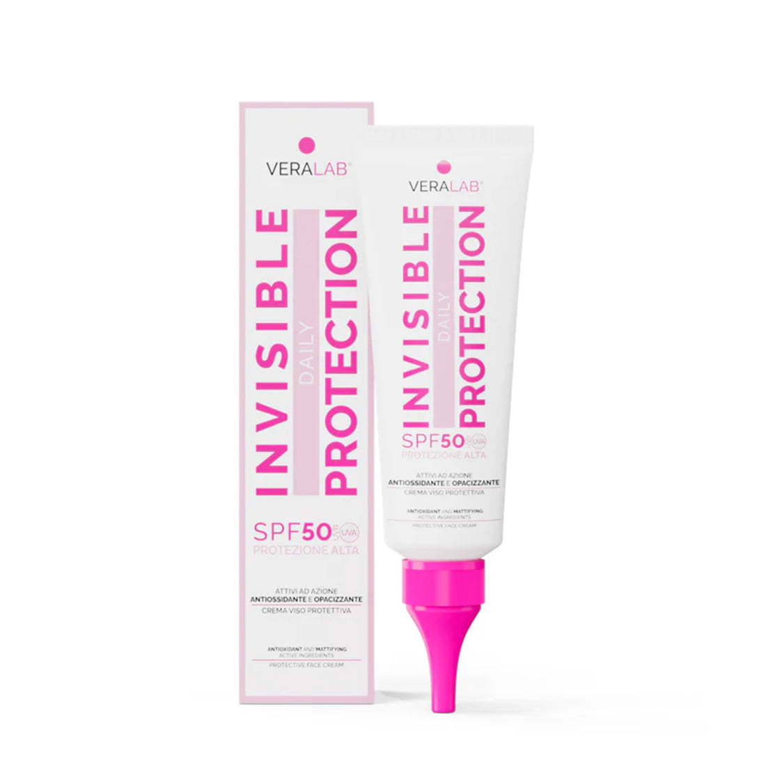 Invisible Daily Protection SPF 50 Crema viso con attivi opacizzanti 50 ML_VRL01CRSPF5001_VERALAB-2