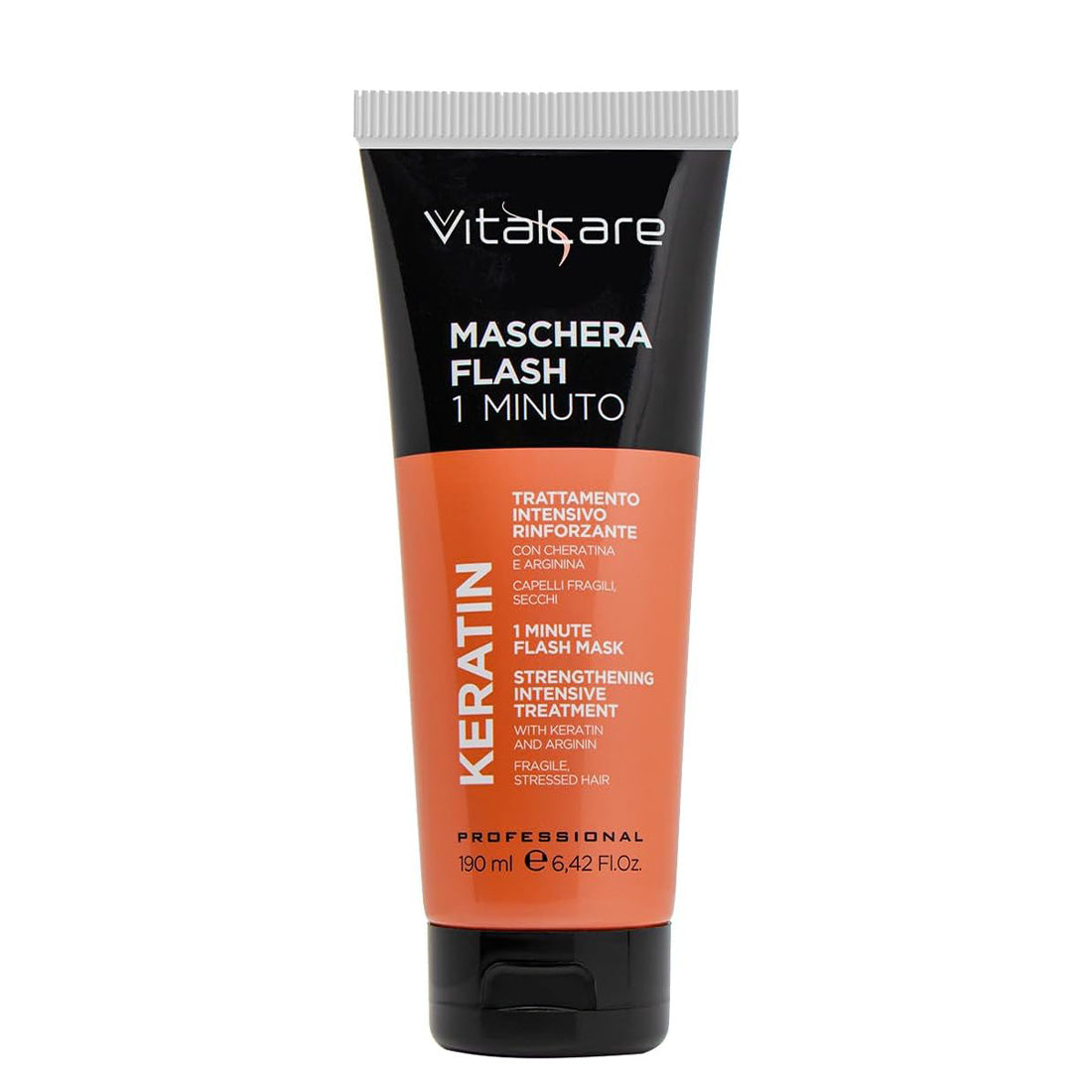 Keratin Oill Maschera Flash 1 Minuti Trattamento Intensivo Rinforzante 190 ML_VIT35908_Vitalcare