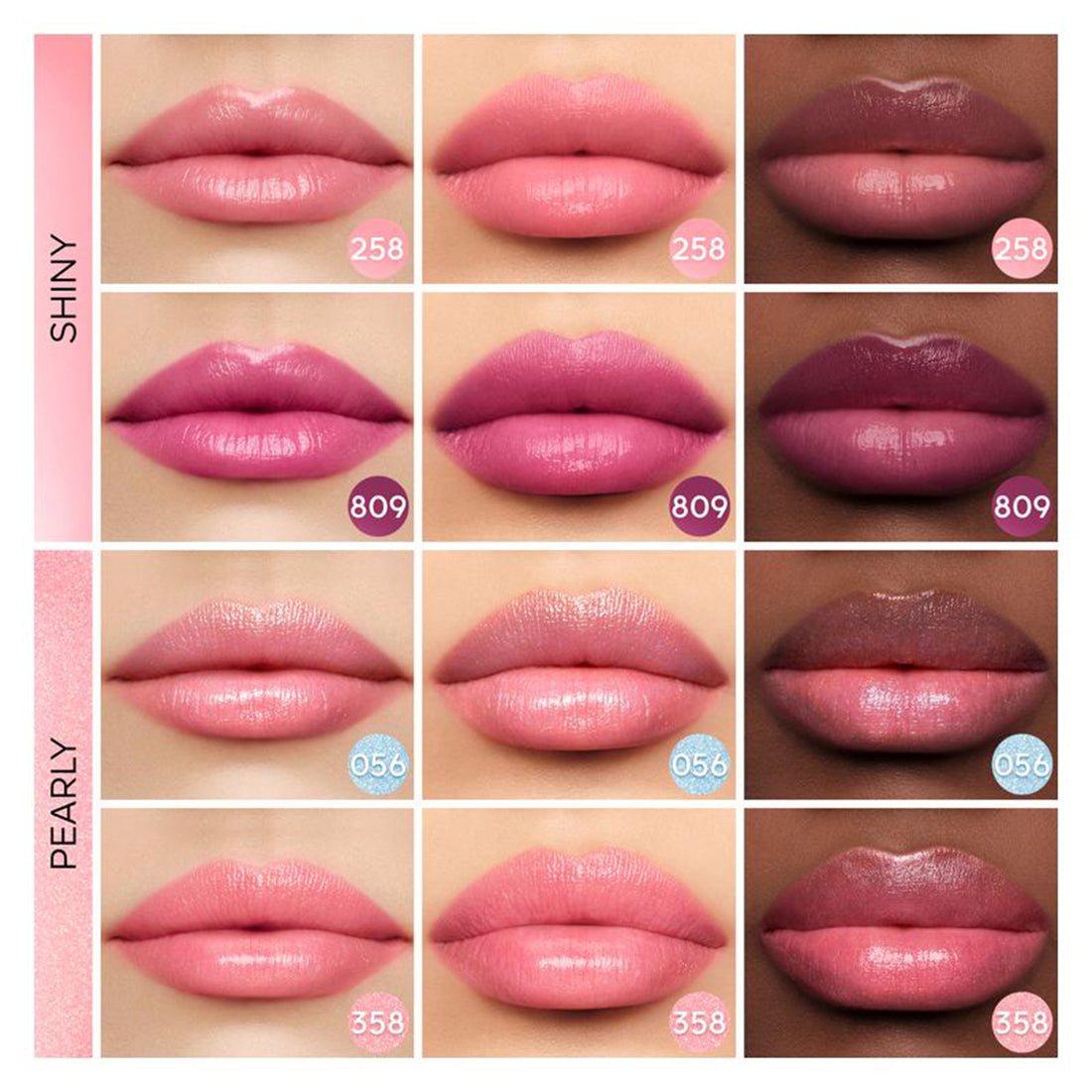 Kiss Kiss Bee Glow Balsamo Labbra Colorato Finish Perlato 358 Pearly Rose_GUE062095_Guerlain-2
