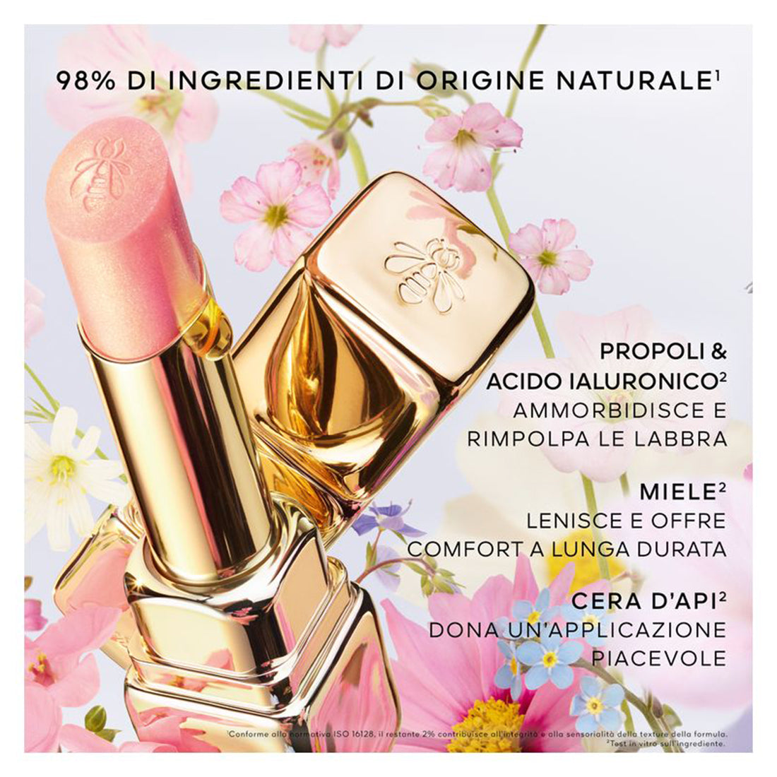 Kiss Kiss Bee Glow Balsamo Labbra Colorato Finish Perlato 389 Pearly Peach_GUE062093_Guerlain-4