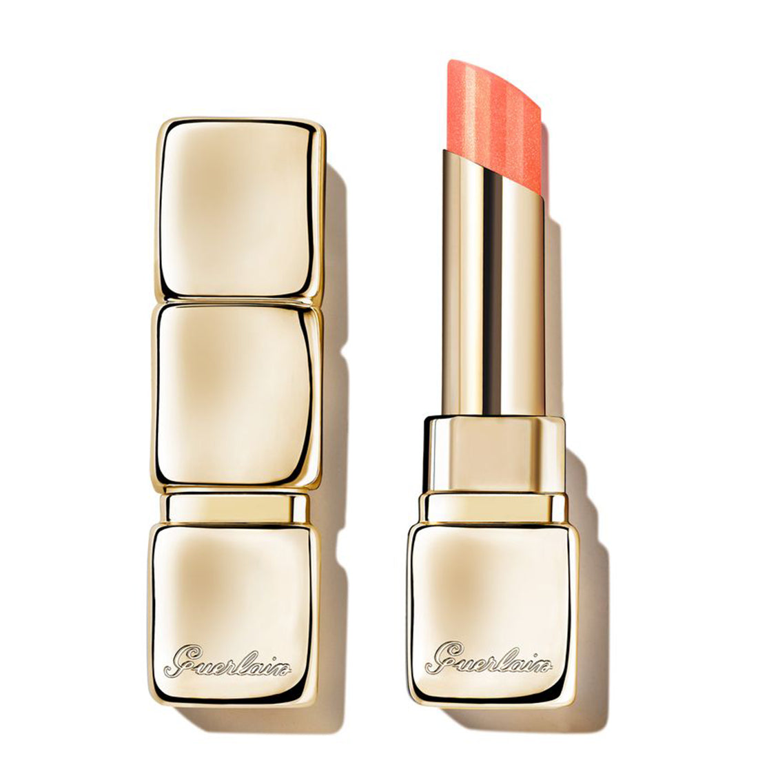 Kiss Kiss Bee Glow Balsamo Labbra Colorato Finish Perlato 389 Pearly Peach_GUE062093_Guerlain