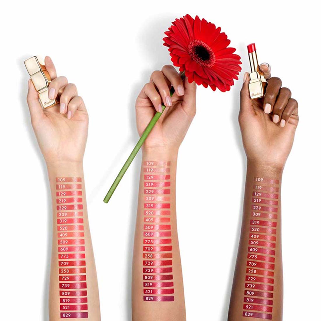 Kiss Kiss Shine Bloom Rossetto Brillante 119 Floral Nude_GUE043486_Guerlain-3