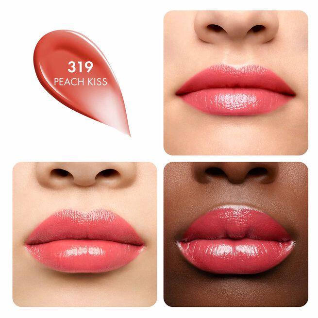 Kiss Kiss Shine Bloom Rossetto Brillante 319 Peach Kiss_GUE043491_Guerlain-3