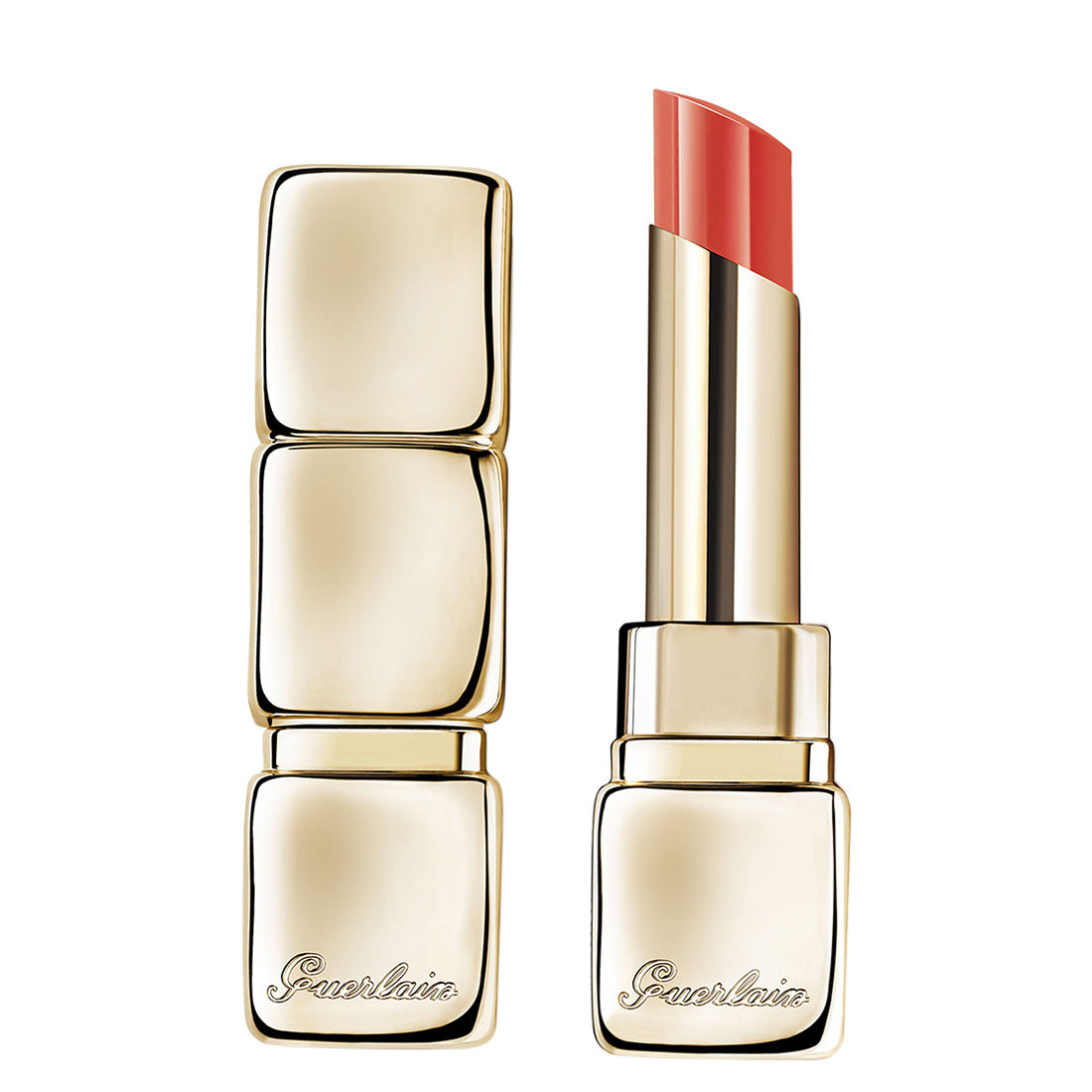 Kiss Kiss Shine Bloom Rossetto Brillante 319 Peach Kiss_GUE043491_Guerlain