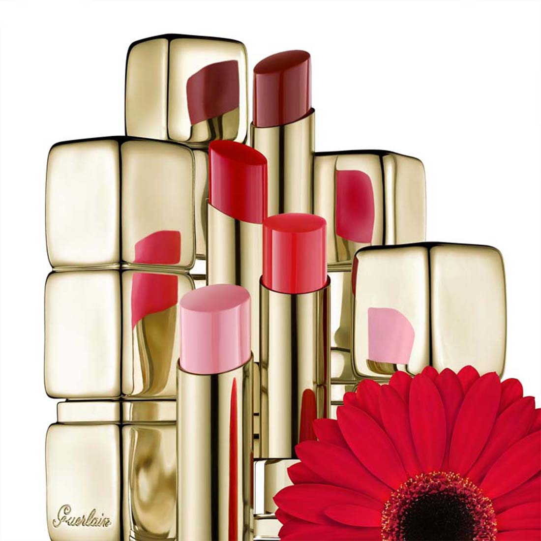 Kiss Kiss Shine Bloom Rossetto Brillante 609 Spring Rose_GUE043495_Guerlain-6