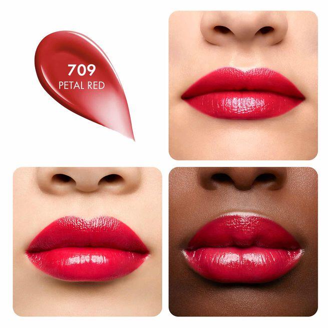 Kiss Kiss Shine Bloom Rossetto Brillante 709 Petal Red_GUE043497_Guerlain-2