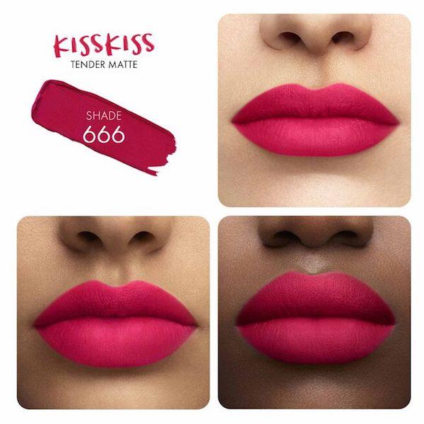 Kiss Kiss Tender Matte Rossetto Matte Luminoso Delicato 666 Lucky Pink_GUE043363_Guerlain-2
